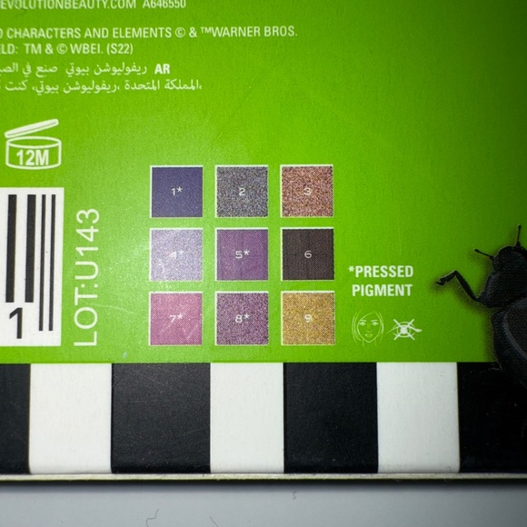 NEW Beetlejuice X Revolution Shadow Palettes Water Liners, Lipstick LOT 7 Pieces - Picture 8 of 16